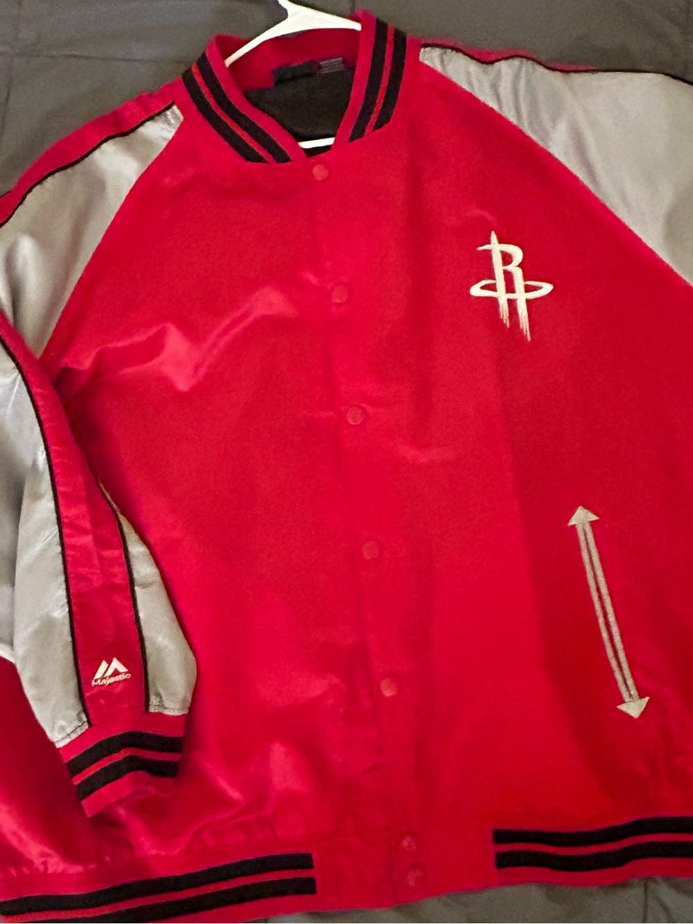 Majestic Red, Blue & White NBA Logo Jacket